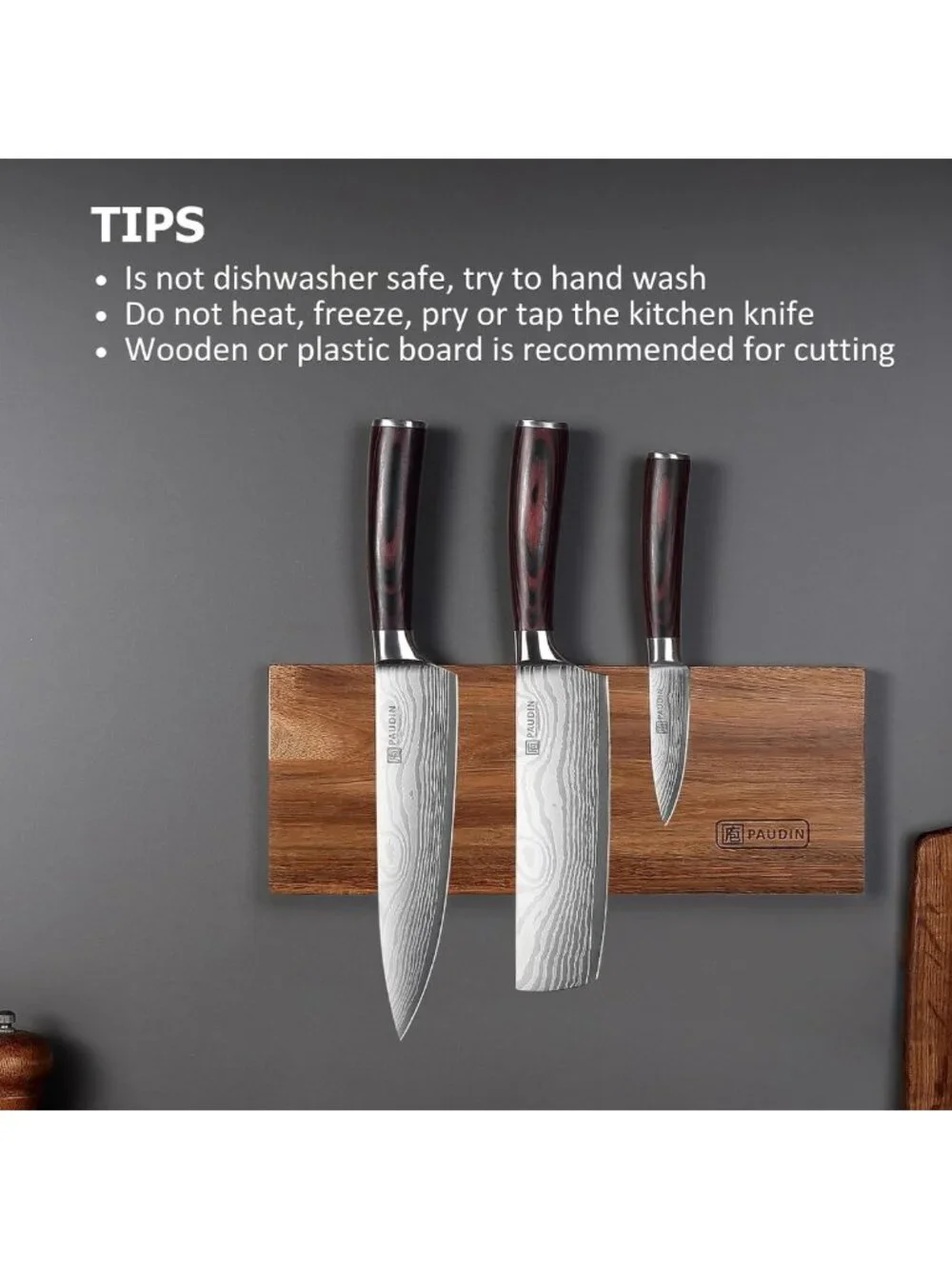 3-Piece Professional Chef Knife Set - Ultra Sharp High Carbon Stainless Steel